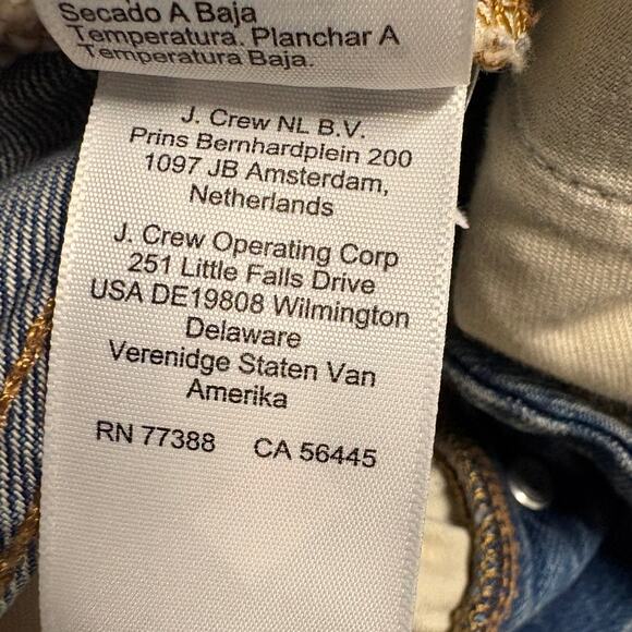 J.CREW Factory‎ Women's High Rise Straight Crop Jeans Sz 35 Premium Edition Plus - Picture 10 of 13